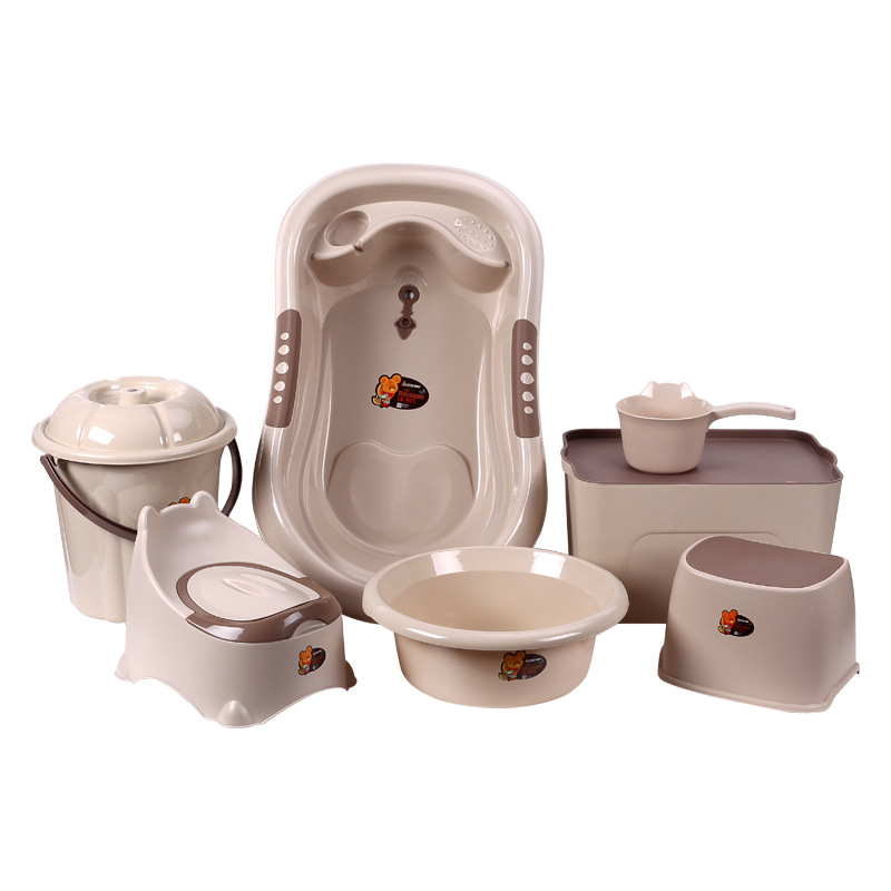 Baby Bath Tub Foldable - Zestaw do kąpieli dla niemowląt 7-częściowy