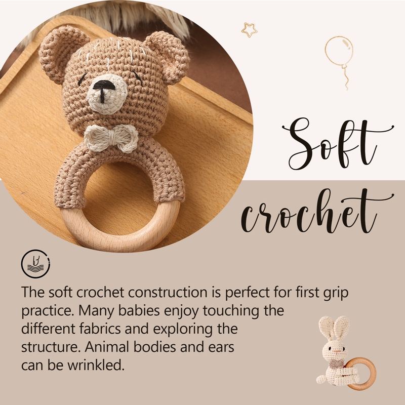 1PC Szydełkowa grzechotka dla  – Baby Products Pictures recenzja i cena