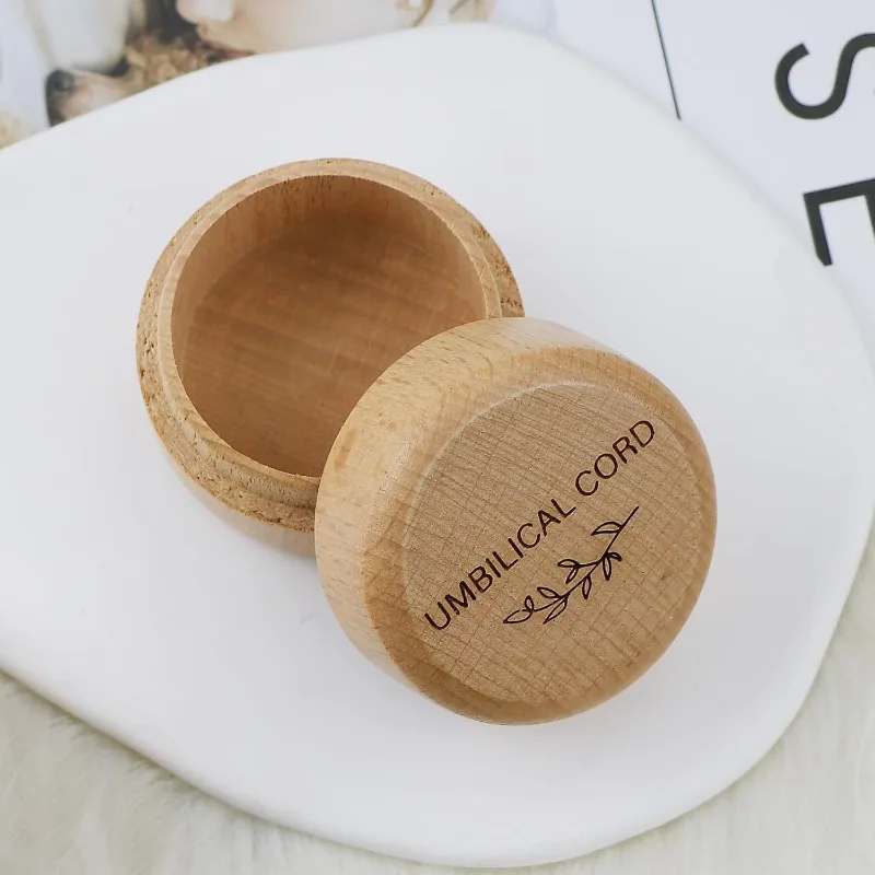 Drewniana pudełko na pępowinę  – Baby Products Storage Box recenzja i cena