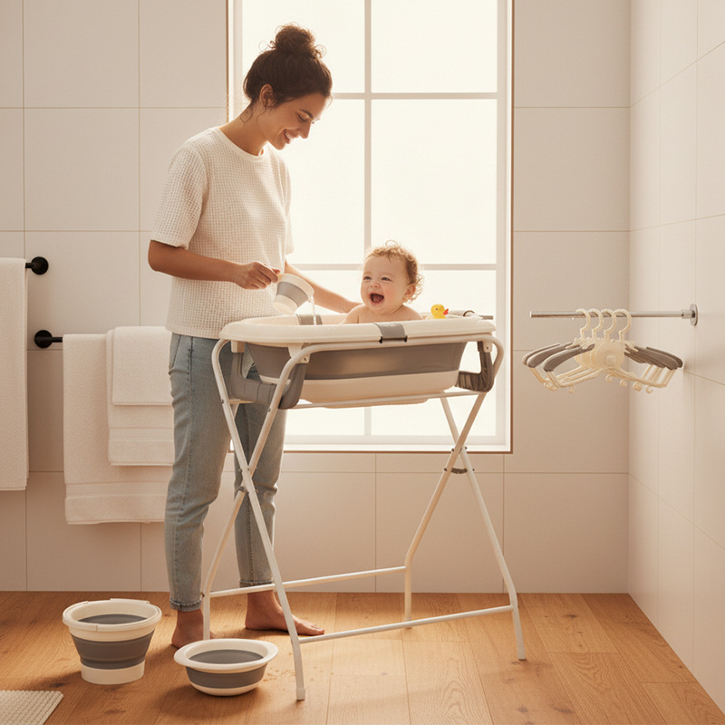 Zestaw do kąpieli dla niemowlą – Baby Bath Tub Foldable recenzja i cena